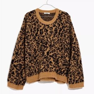 Madewell Cheetah Print Pullover Sweater